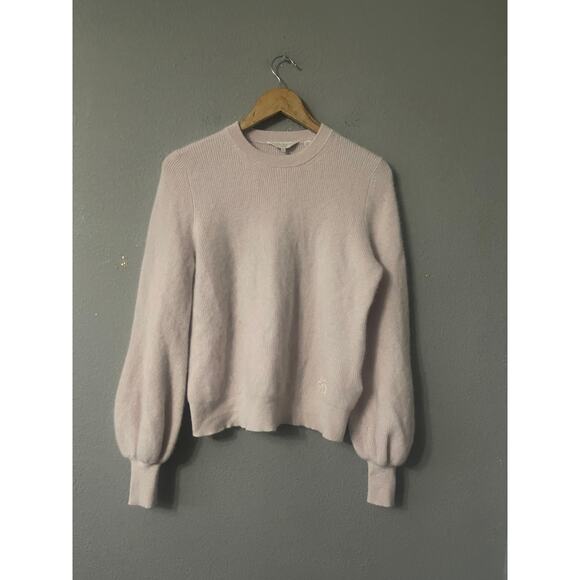 Ted Baker London “Ckamila” Ribbed Cashmere Pullover Puff Sweater - Picture 5 of 12